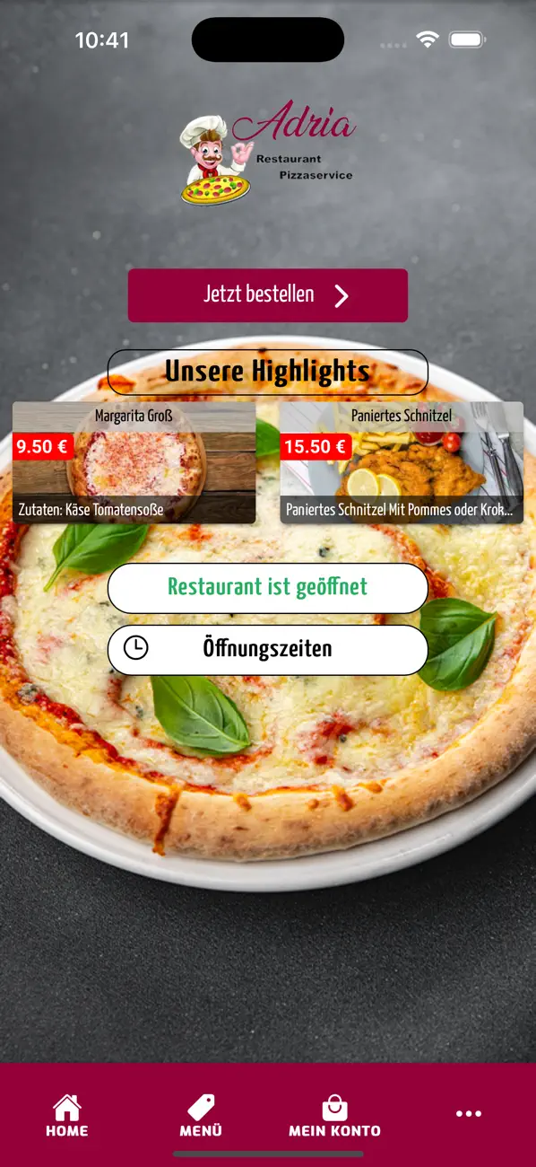 Screenshot #1 pour Adria Pizzaservice