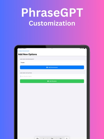 PhraseGPT iPad screenshot