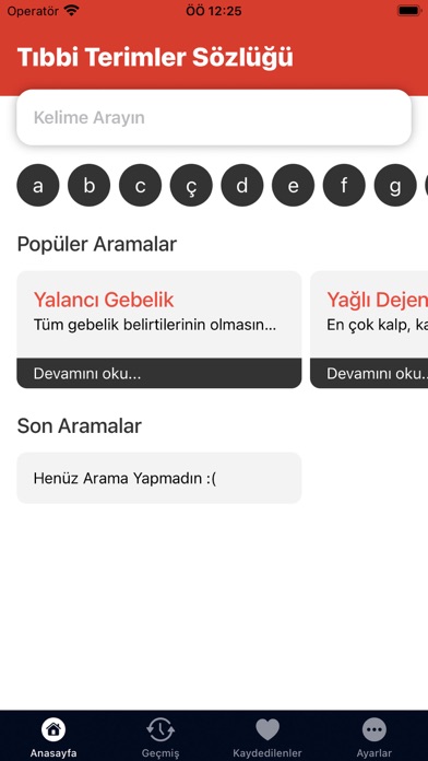 Tıbbi Terimler Sözlüğü Screenshot