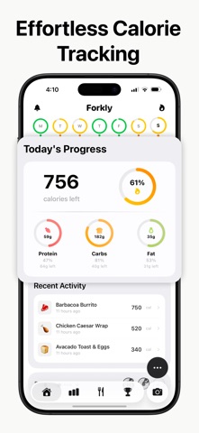 Forkly AI - Calorie Tracker screenshot