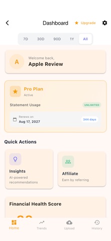 BillsAI Expense Tracker Screenshot 1 of 4