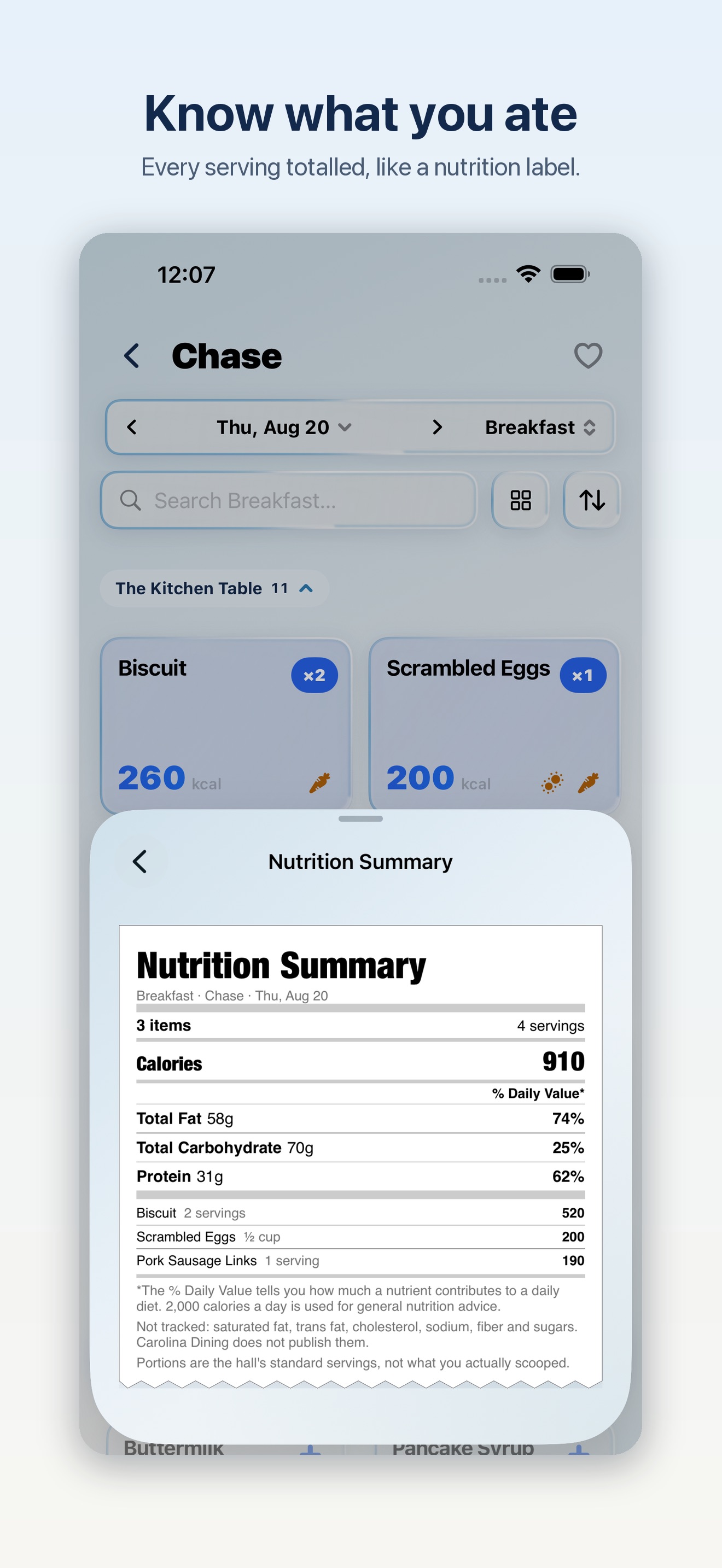 Eat UNC screenshot 3
