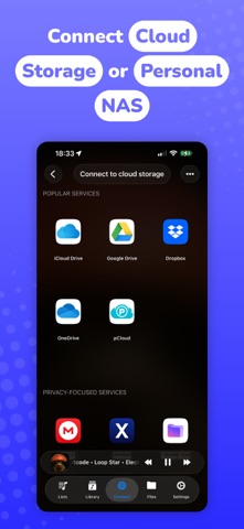 Evermusic: Cloud Music Player iPhone screenshot