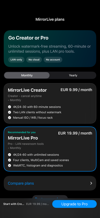 MirrorLive – LAN IP Camera Screenshot 3 of 3