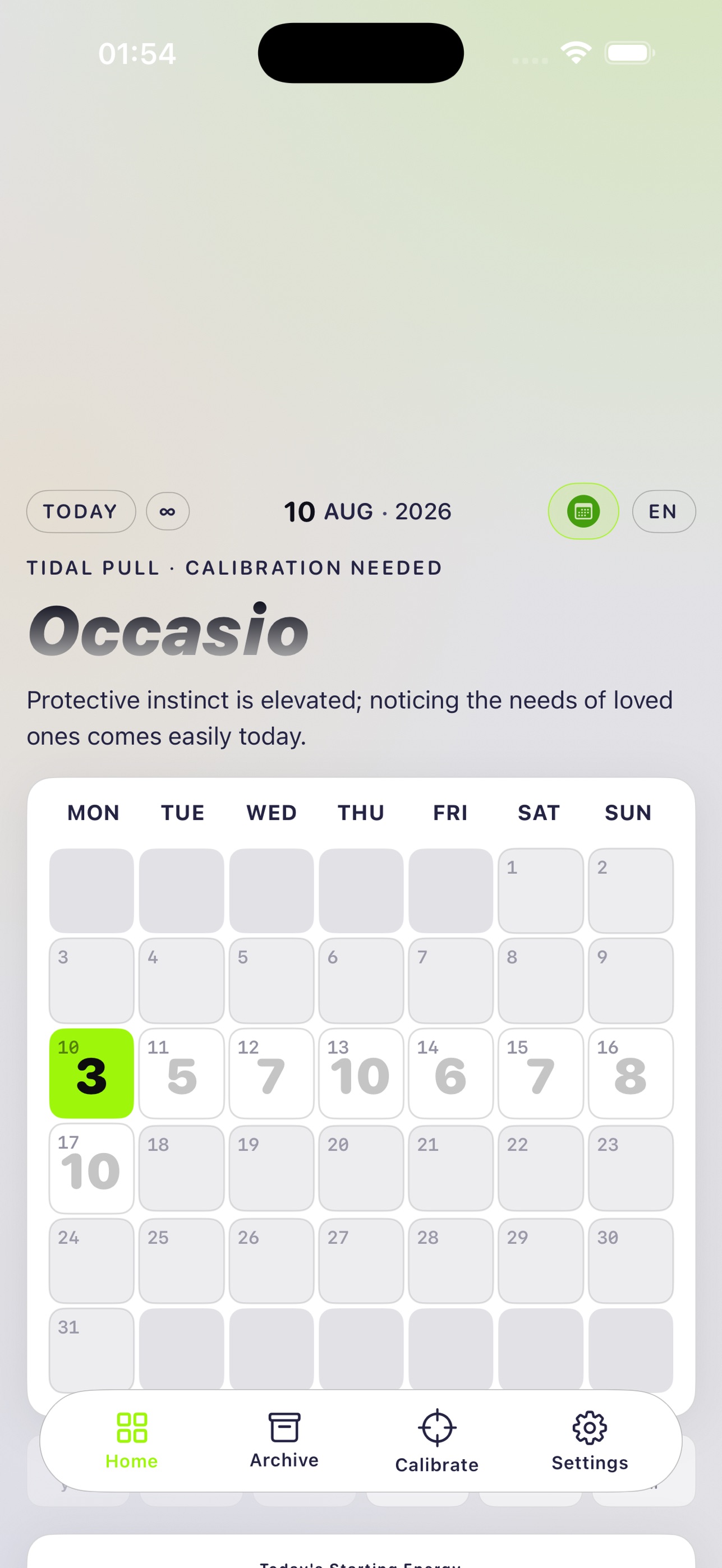 Screenshot 1 of Occasio: Life Planner