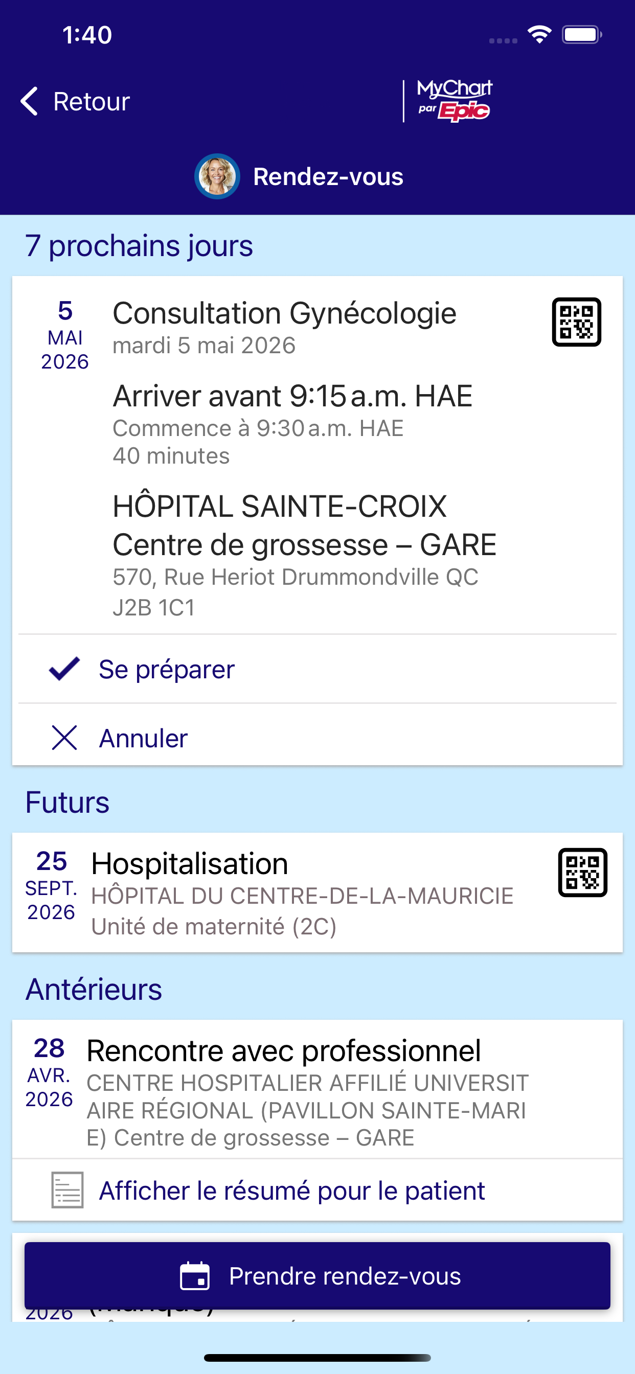 Mon dossier santé screenshot 4