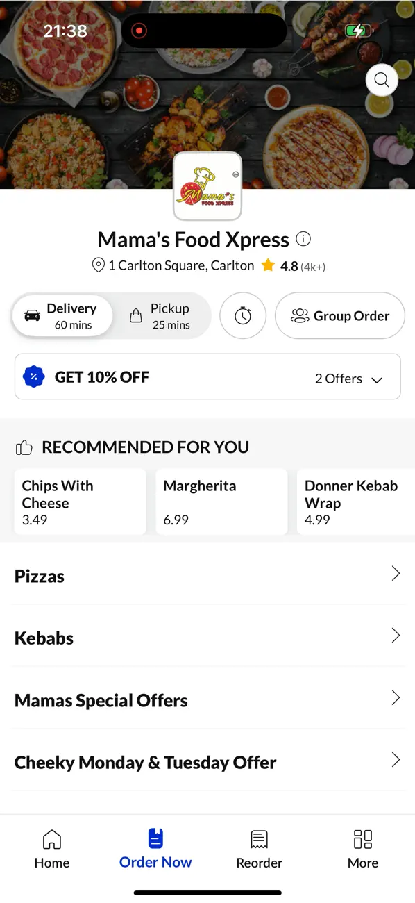 Screenshot #2 pour Mamas Food Xpress.
