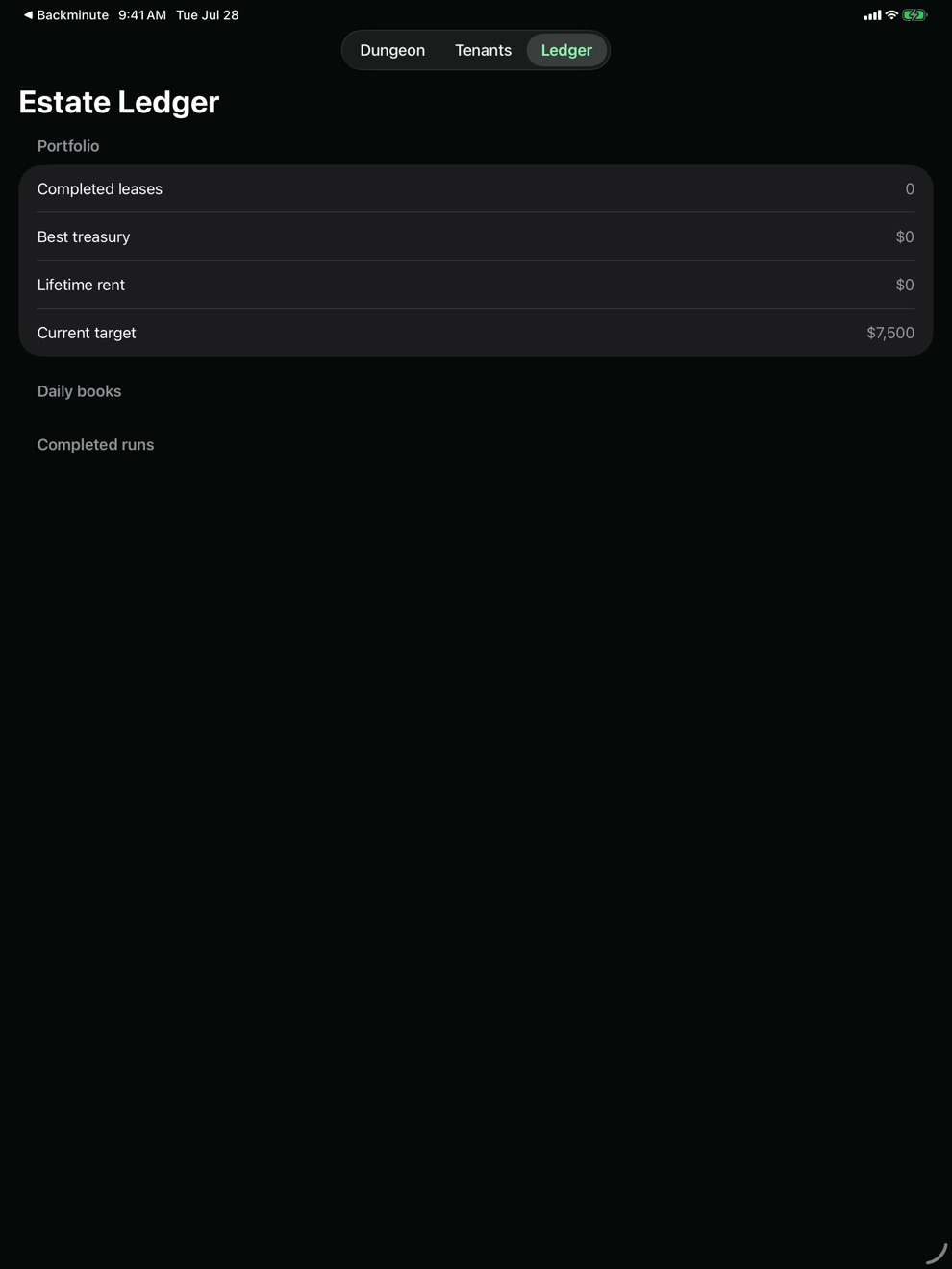 Lairlease: Dungeon Manager iPad screenshot 3 of 3
