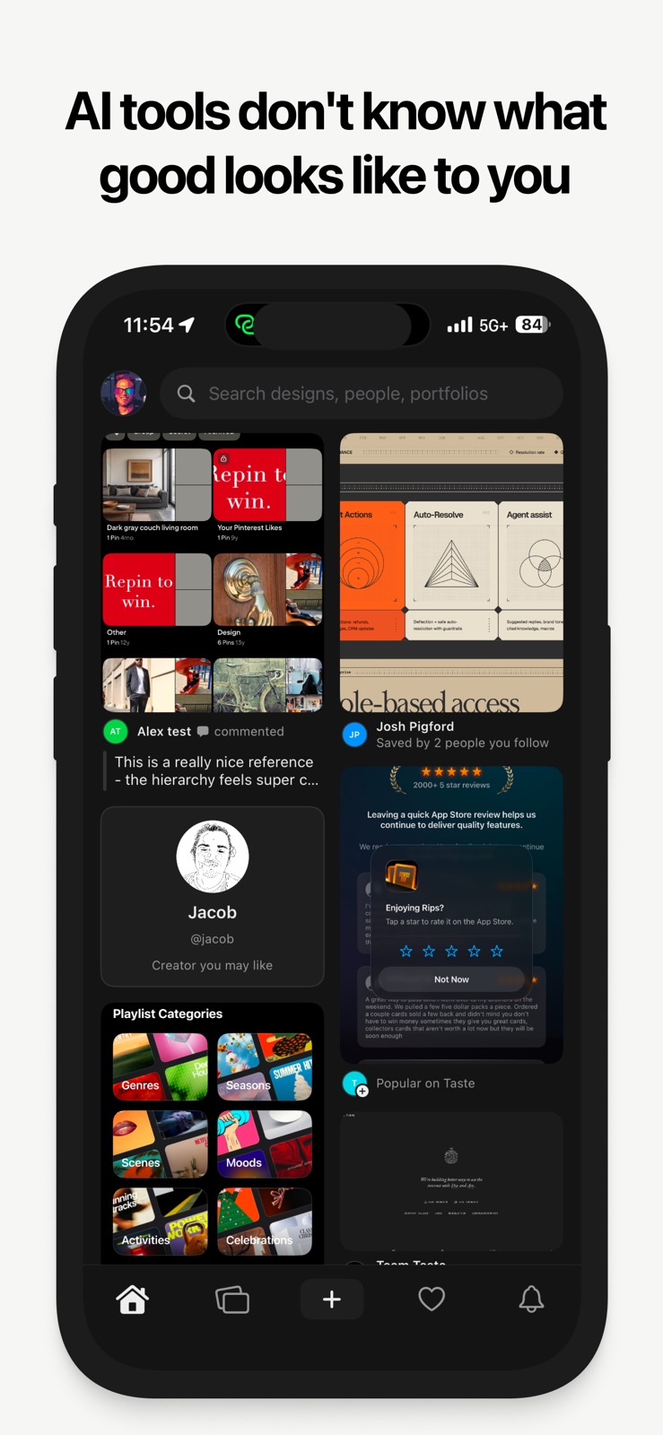 Taste: AI Design & Coding Tool iphone screenshot 2