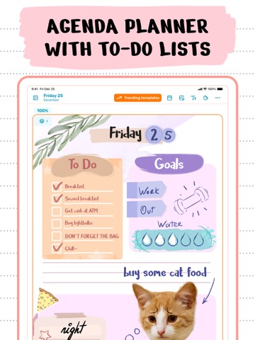 Pencil Calendar: Daily Planner iPad screenshot