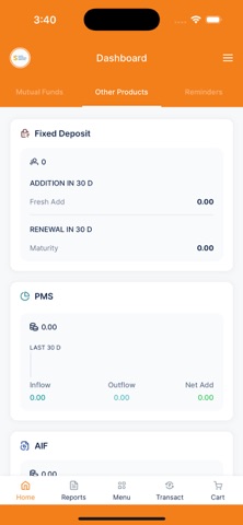 surys financial services screenshot