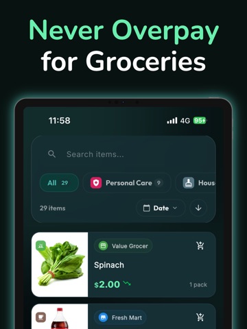 Price Note - Grocery Tracker iPad screenshot