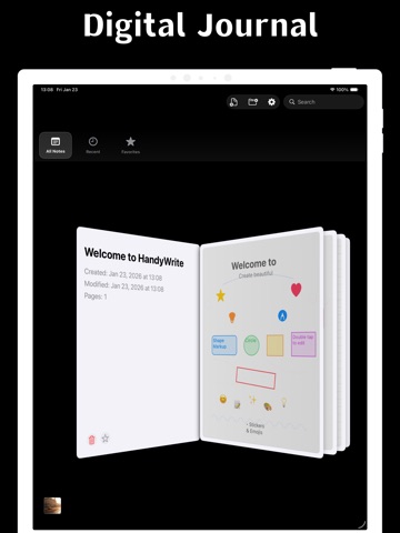 HandyWrite - cute notepad iPad screenshot