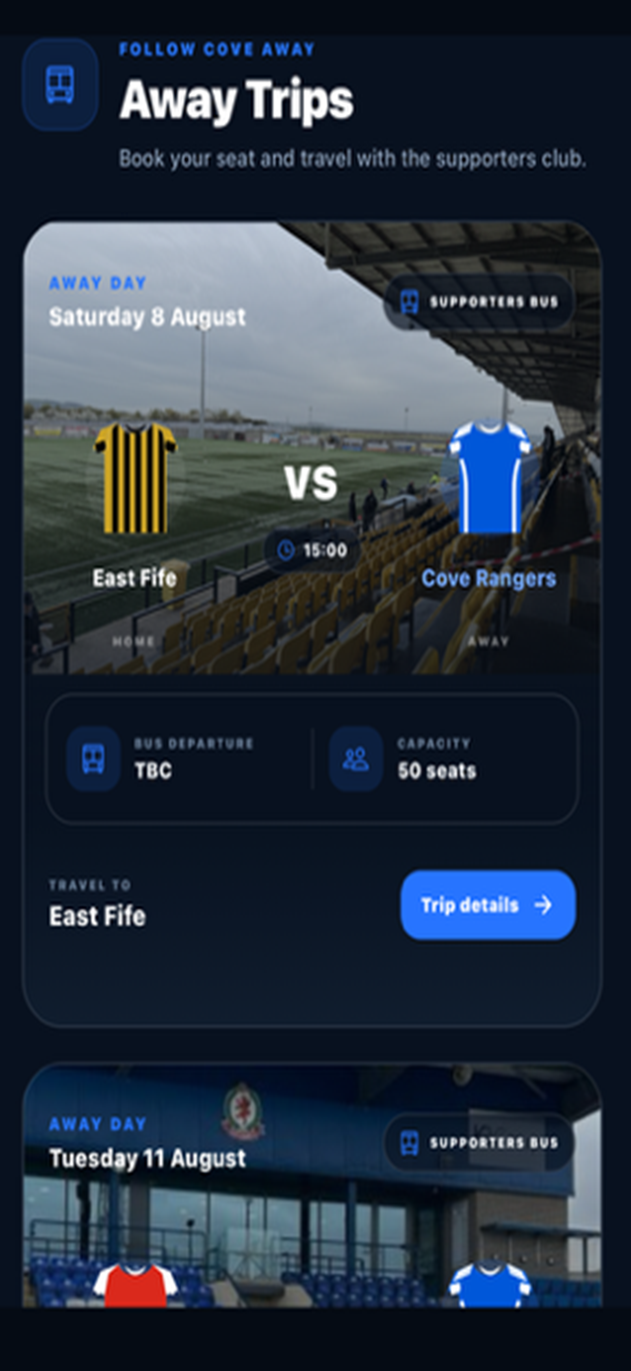 Cove Rangers Supporters Club screenshot 3