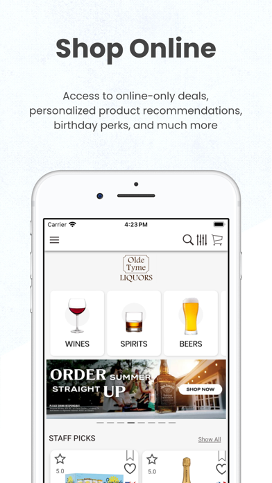 Olde Tyme Liquors Screenshot 1 - AppWisp.com Olde Tyme Liquors Screenshot 1 - AppWisp.com