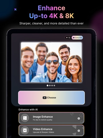 Unblur X - AI Photo Enhancer iPad screenshot