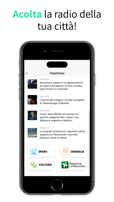 CiaoComo Radio Screenshot