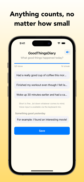Good Things Journal Screenshot 2 of 6