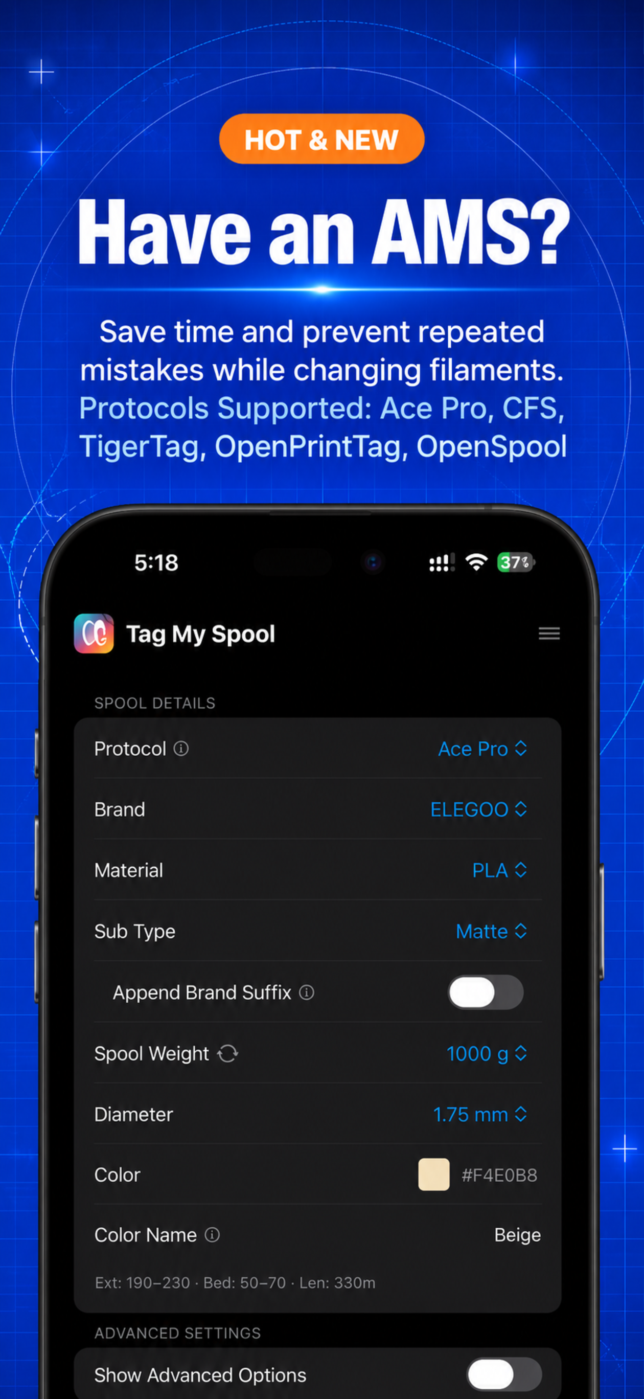 Tag My Spool – NFC Filament