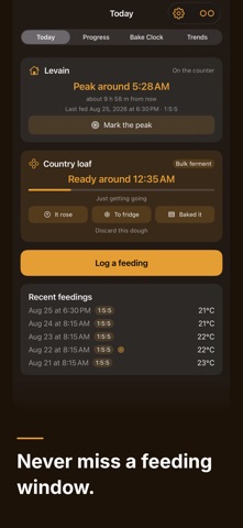 Sourdough Proof & Feeding Log Screenshot 3 of 5