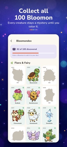 Pixel Art Color by Number Fun iPhone screenshot