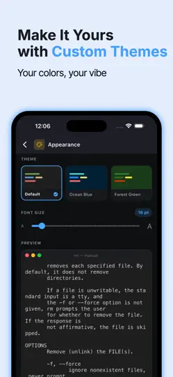 Скриншот Terminal & SSH - на iPhone 3
