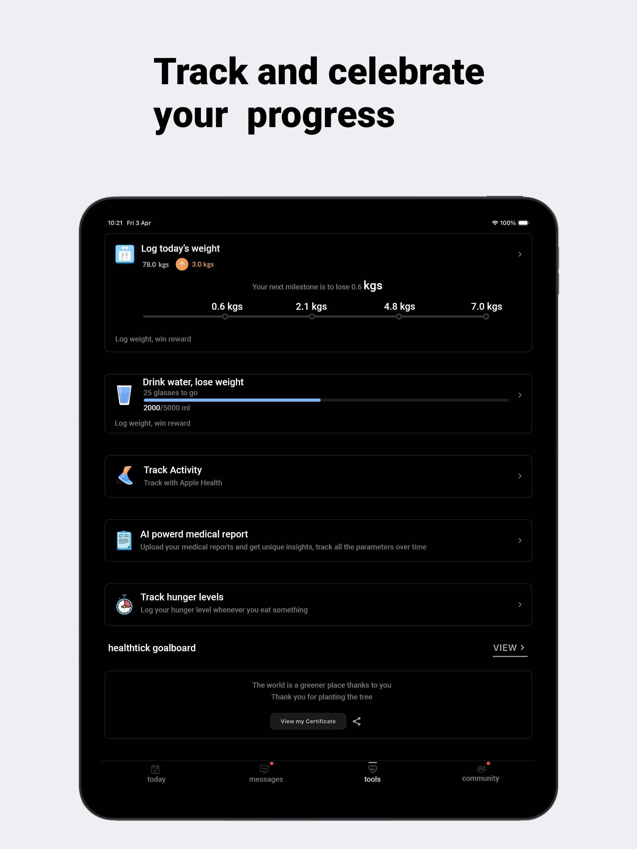 Health Tick: Weight & Health screenshot 16