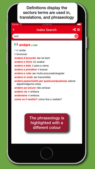 Dizionario Portoghese Hoepli Screenshot