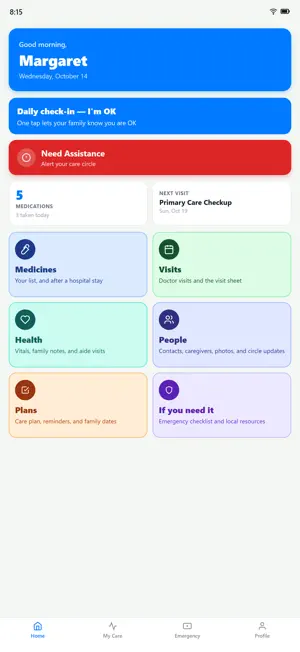 My Life Simplified: Caregiver screenshot 1