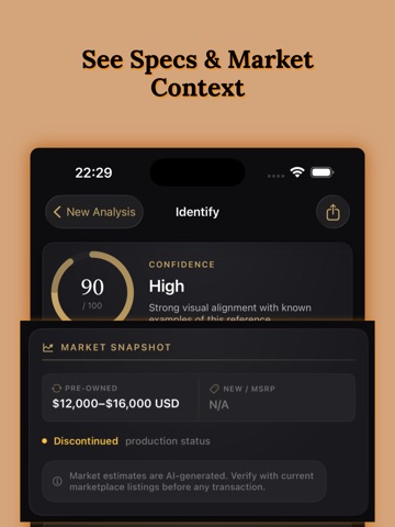Watch Proof: Value Scanner iPad screenshot