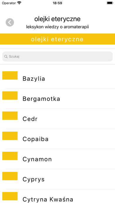 Olejki eteryczne Screenshot