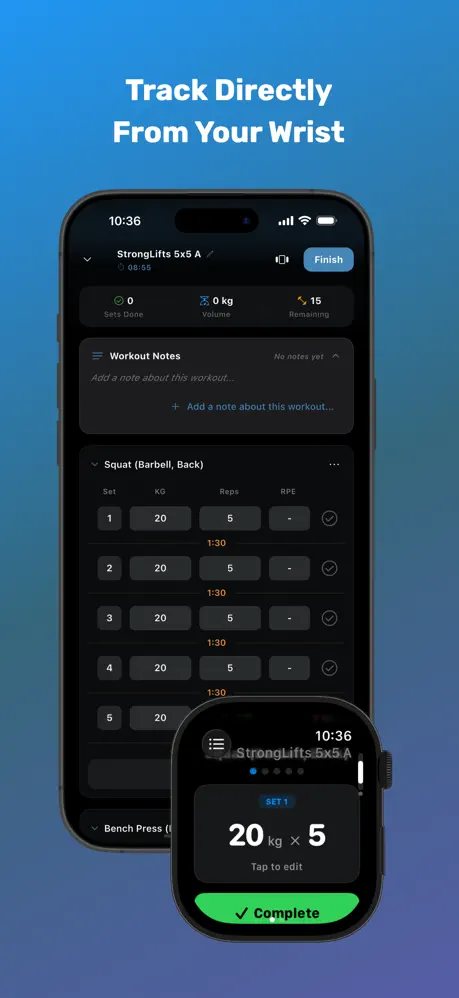 Tempo: Workout Tracker & Log 健身追踪器应用截图