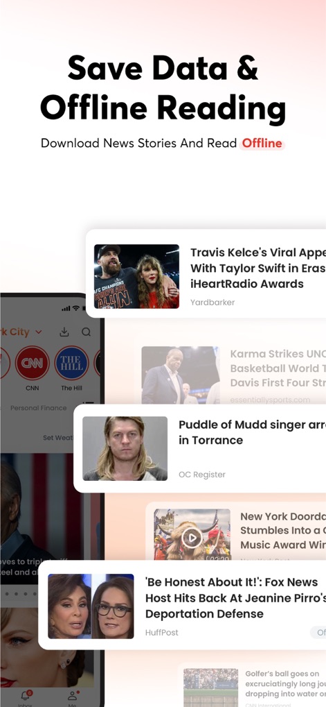 Opera News: Breaking & Local - Learn about the app's "Data Saving Mode" and the ability to bookmark "favorite articles" for convenient offline reading.
