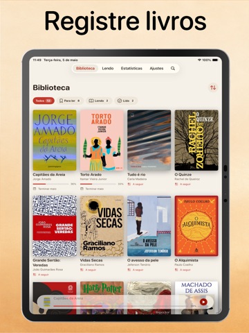 Folio - Tracker de Livros iPad screenshot 1