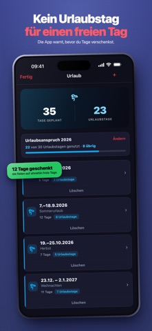 SchichtRad – Mein Schichtplan iPhone screenshot