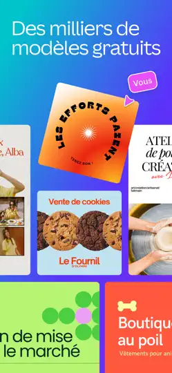 Capture d'écran de Canva: Montage Photo Vidéo IA sur iPhone 2