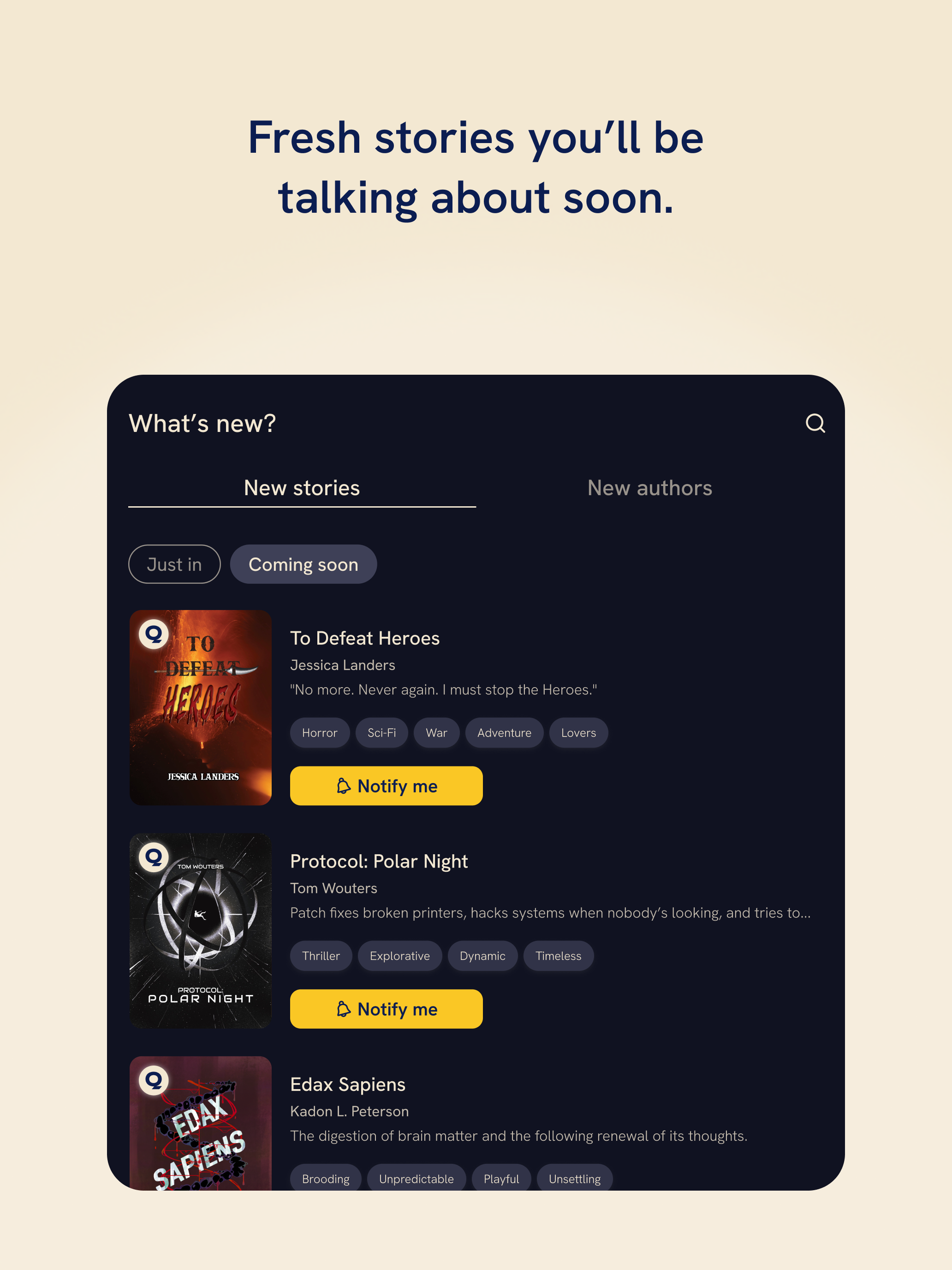 Quibble: Read great stories