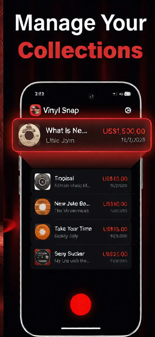 #4. Vinyl Snap Know Record Value (iOS) Ved: Maha Bilali