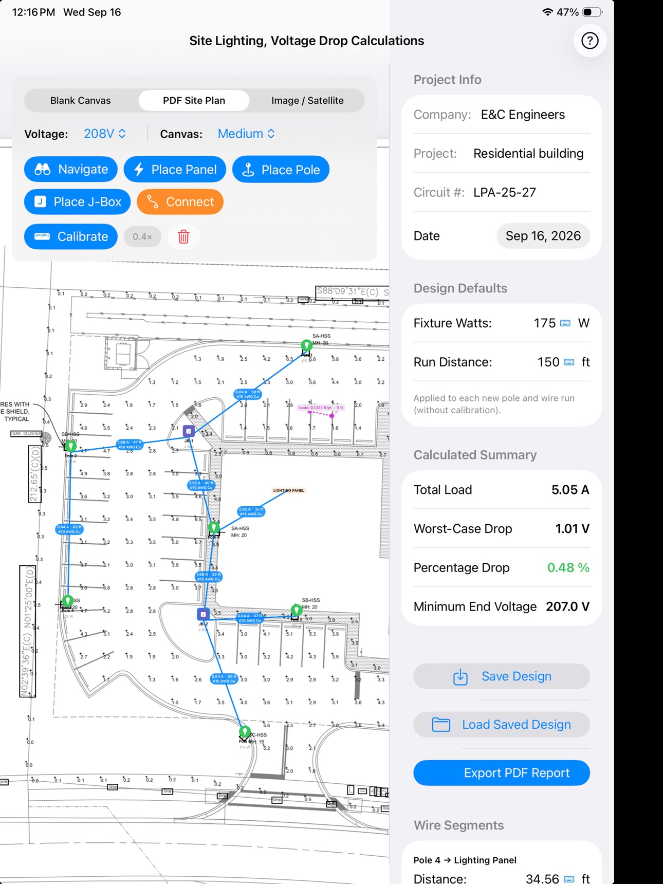 Screenshot 1 of SparkPro- Site Lighting