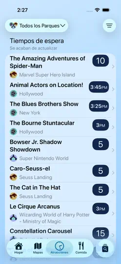 Captura de pantalla de Magic Guide: Universal Orlando en iPhone 3
