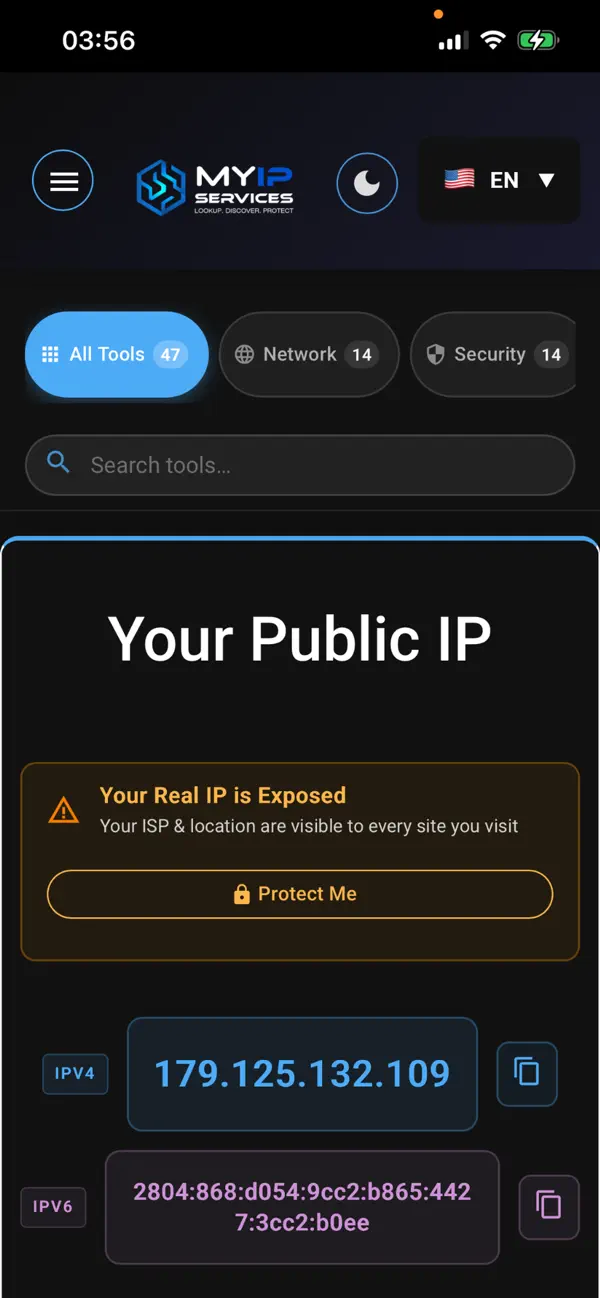 Screenshot #1 pour My IP Services