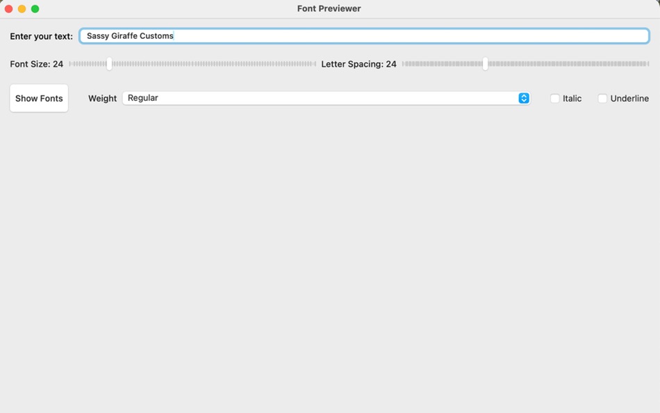 #3. Font Previewer (macOS) بواسطة: Shaun Michael Sass