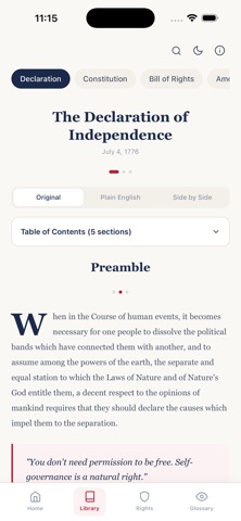 We The People: Your Rights iPhone screenshot