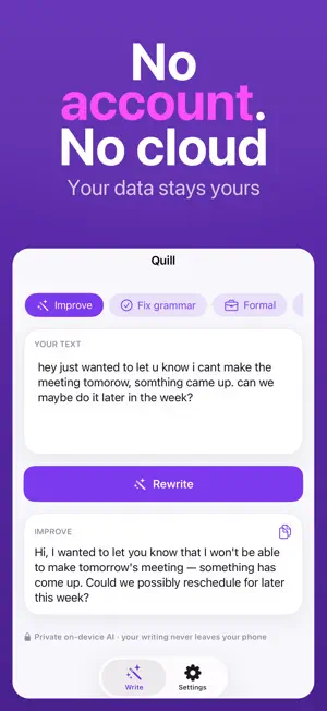 Quill: AI Writing Assistant screenshot 4