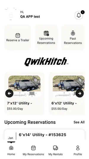 Qwikhitch Trailer Rental screenshot 1
