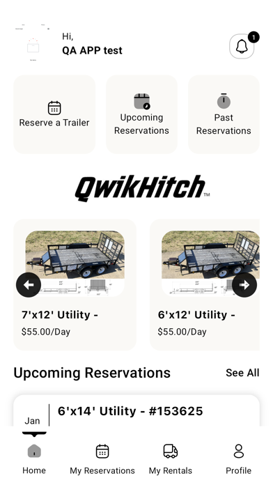Qwikhitch Trailer Rental screenshot
