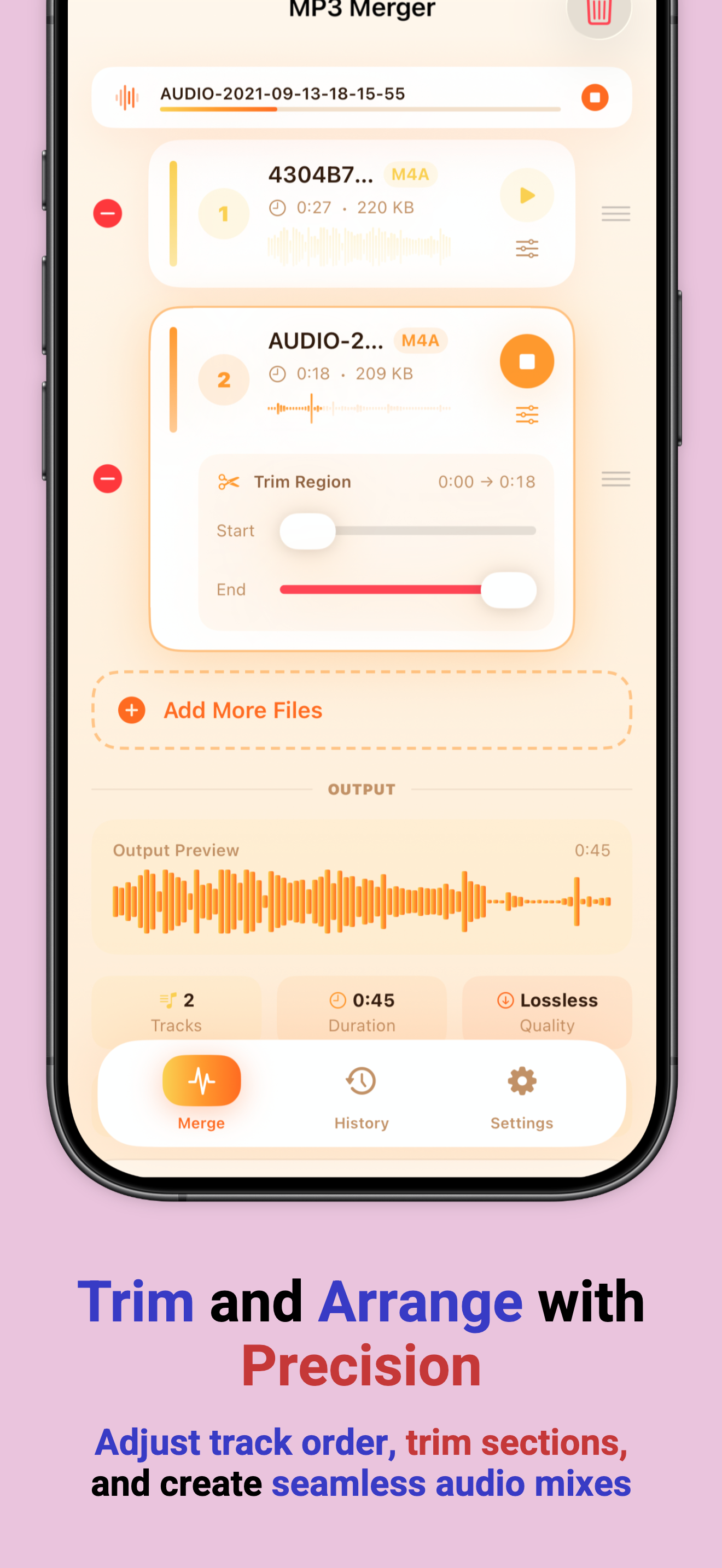 MP3 Merger: Audio Joiner screenshot 4