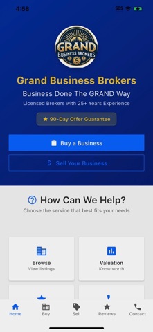 Grand Business Brokers iPhone screenshot