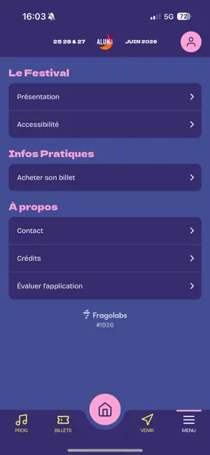 Aluna Festival 2026 iPhone screenshot 5