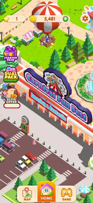 Theme Park Carnival Idle Games screenshot 1